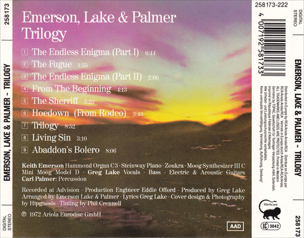 emerson lake and palmer trilogy rar